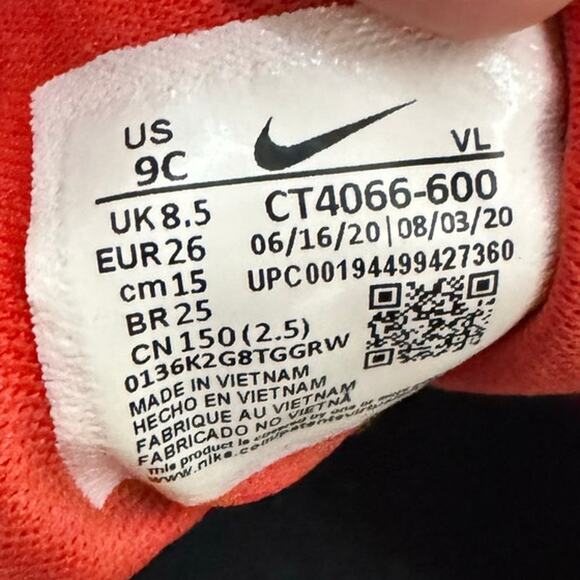 Nike Team Hustle D 9 Monster Shoes Red Fuzzy Toddler Size 9C Rare Kids - Picture 5 of 7